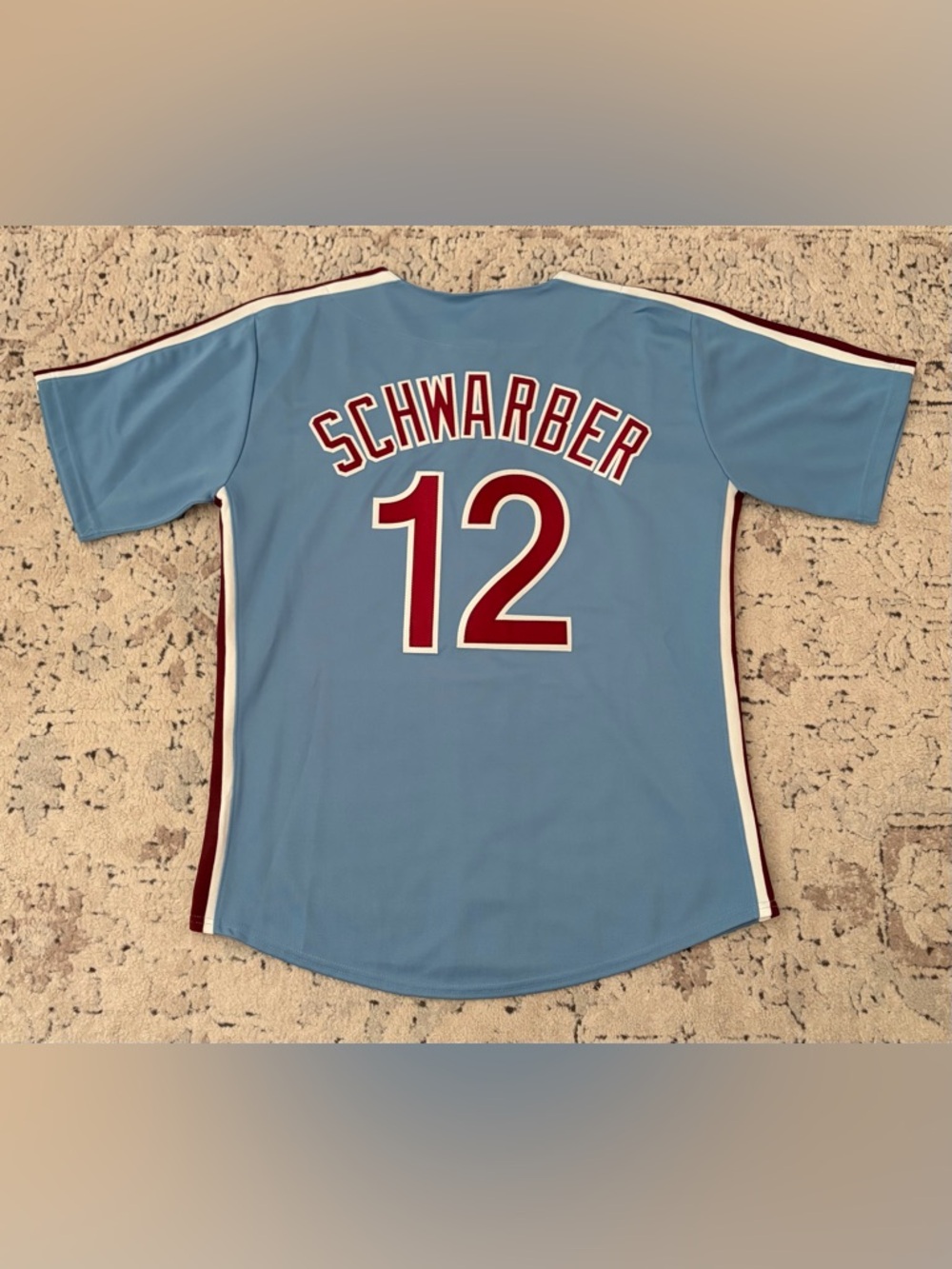 Majestic Authentic Phillies Kyle Schwarber Cooperstown Baseball Jersey Men’s L - Picture 6 of 7